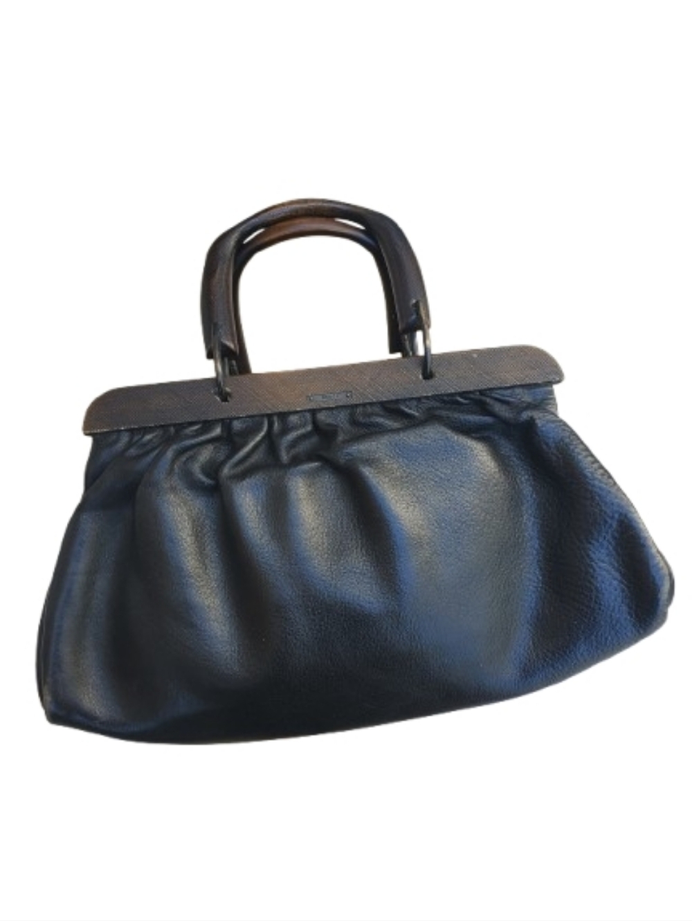 Tom Ford 2002 Gucci Doctor Wood Frame Bag